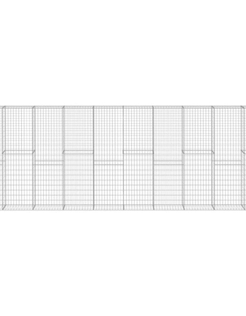 Загрузите изображение в средство просмотра галереи, Perete gabion cu capace, 600 x 30 x 200 cm, oțel galvanizat
