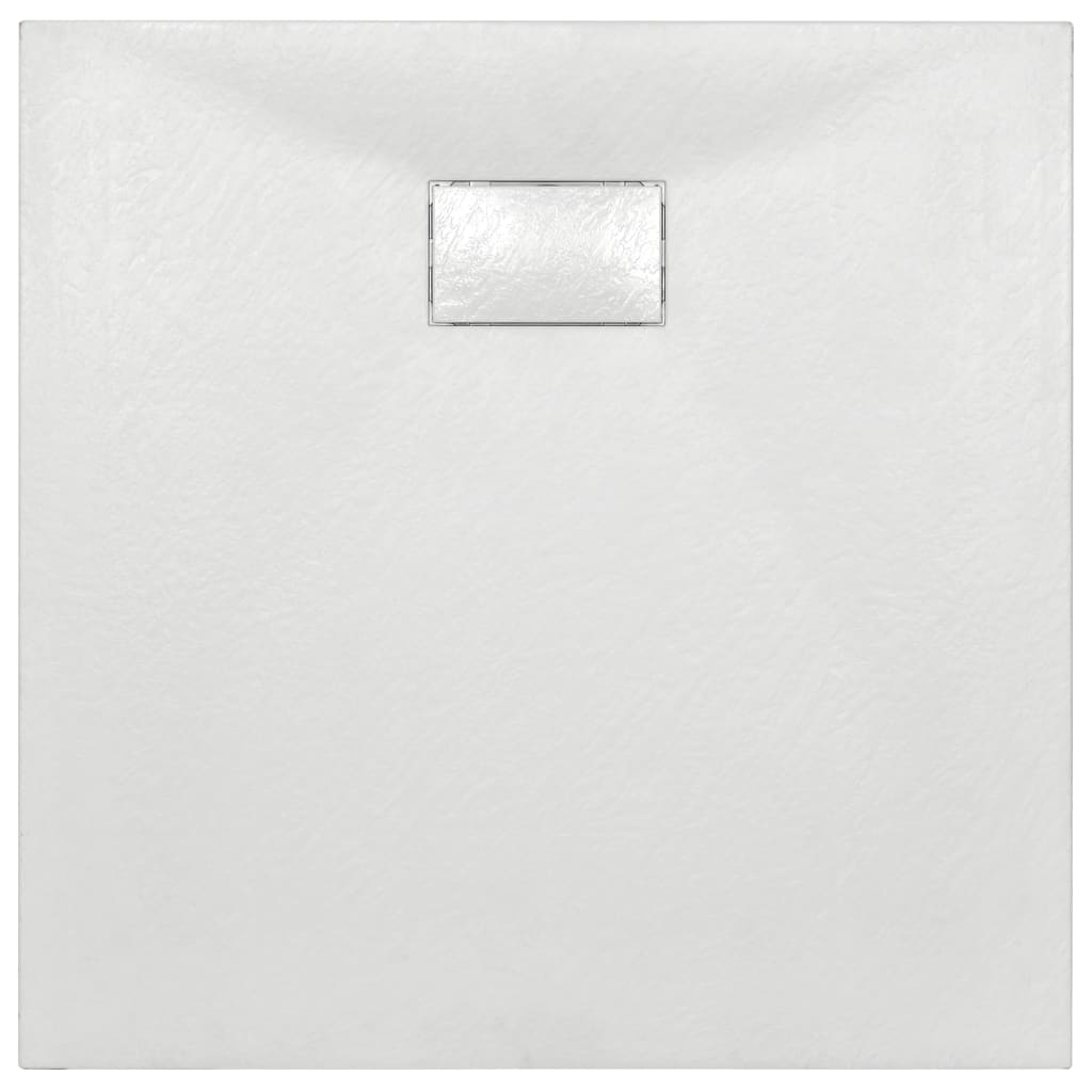 Cădiță de duș, alb, 80 x 80 cm, SMC
