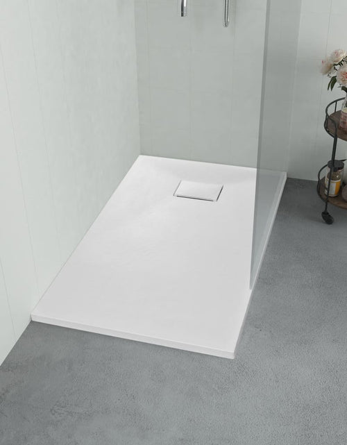 Încărcați imaginea în vizualizatorul Galerie, Cădiță de duș, alb, 80 x 80 cm, SMC
