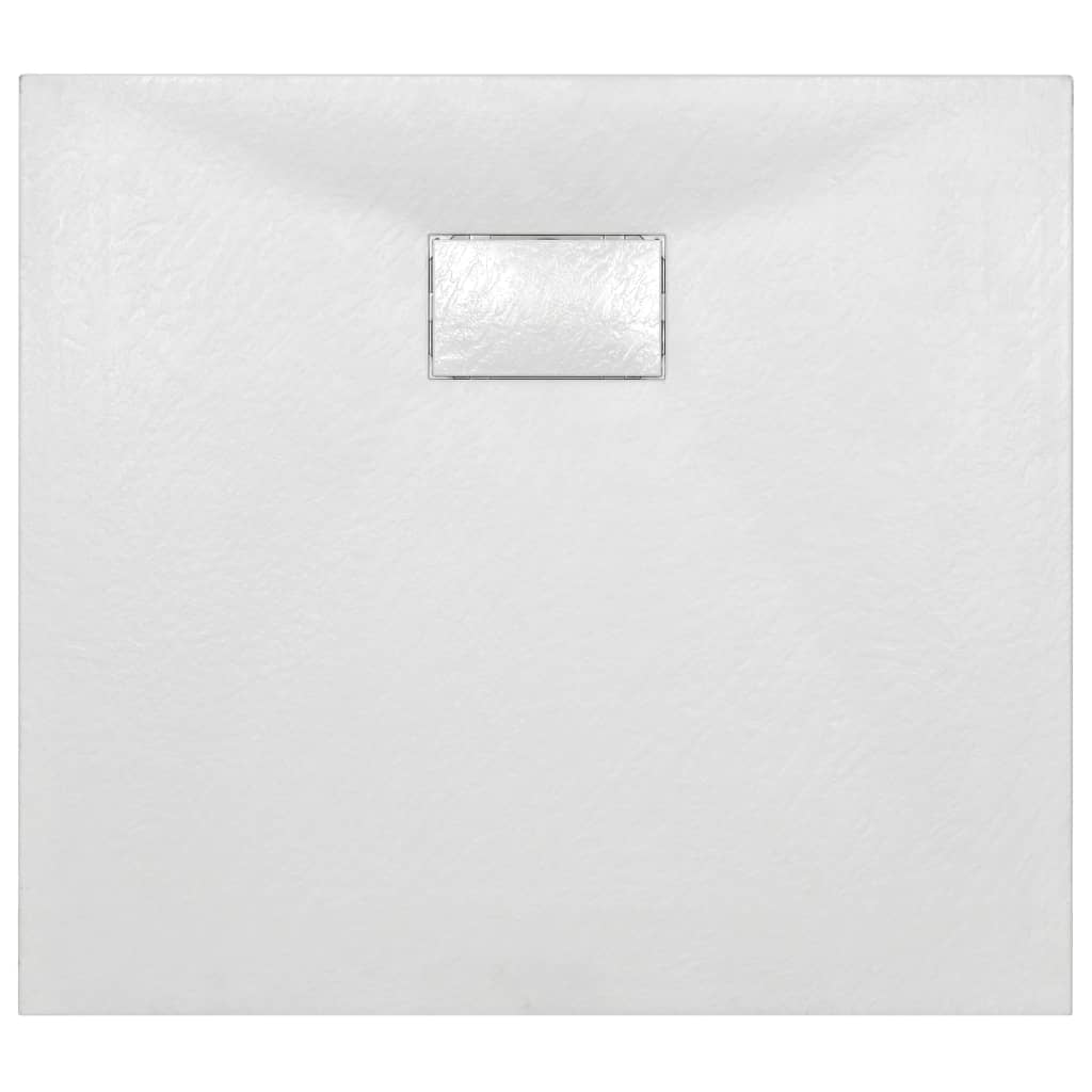 Cădiță de duș, alb, 90 x 80 cm, SMC