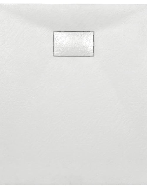 Загрузите изображение в средство просмотра галереи, Cădiță de duș, alb, 90 x 90 cm, SMC
