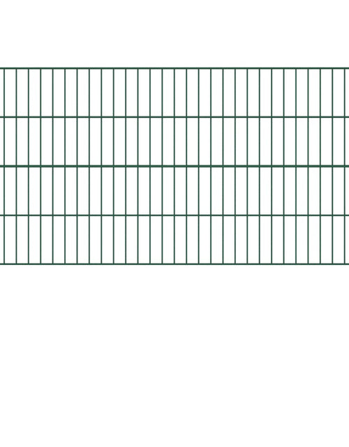 Încărcați imaginea în vizualizatorul Galerie, Panou de gard cu stâlpi, verde, 1,7 m, fier
