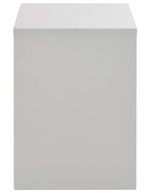Încărcați imaginea în vizualizatorul Galerie, Masă de toaletă cu oglindă și taburet, gri, 104x45x131 cm - Lando
