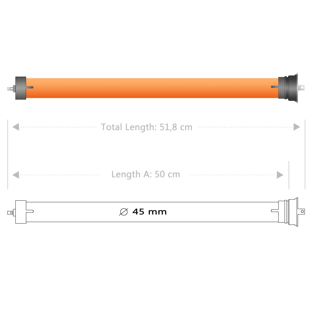 Motor tubular, 30 Nm