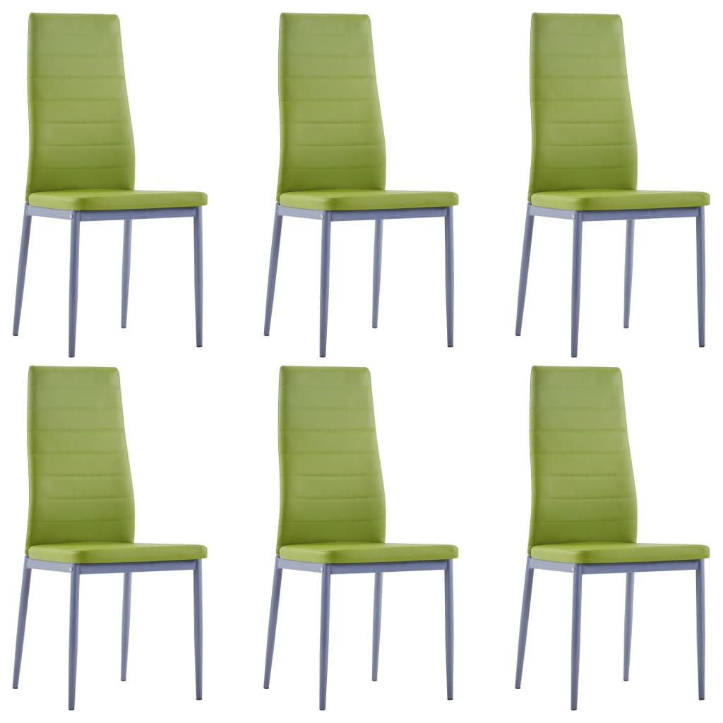 Set mobilier de bucătărie, 7 piese, verde