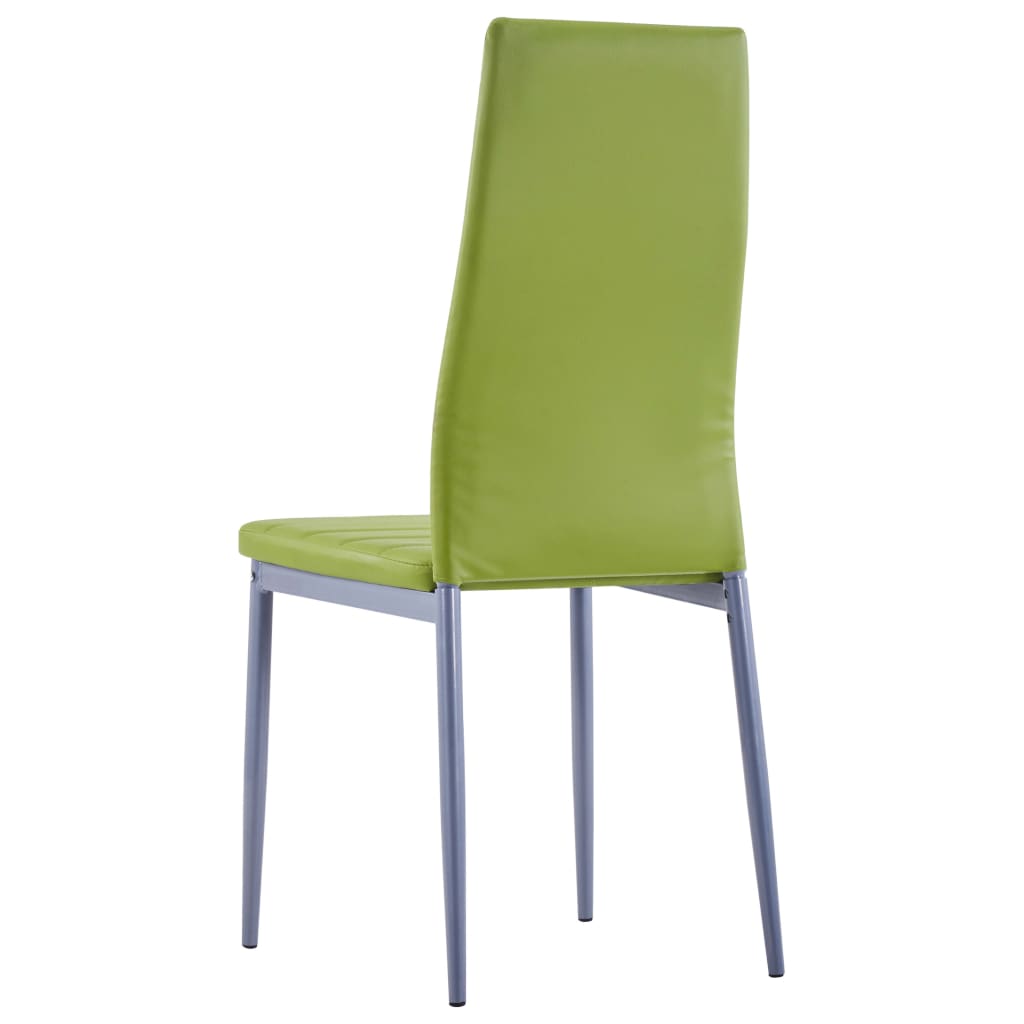 Set mobilier de bucătărie, 7 piese, verde