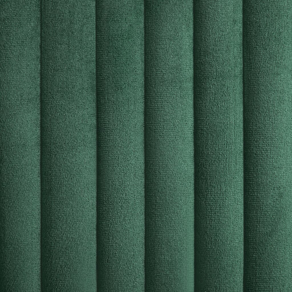 Scaune de sufragerie, 2 buc., verde, catifea