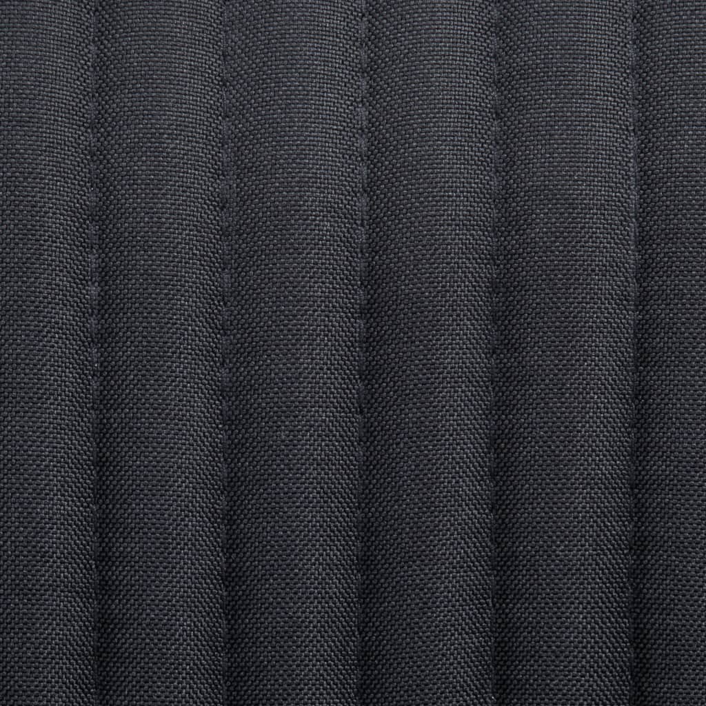 Scaune de bucătărie, 2 buc. negru, textil