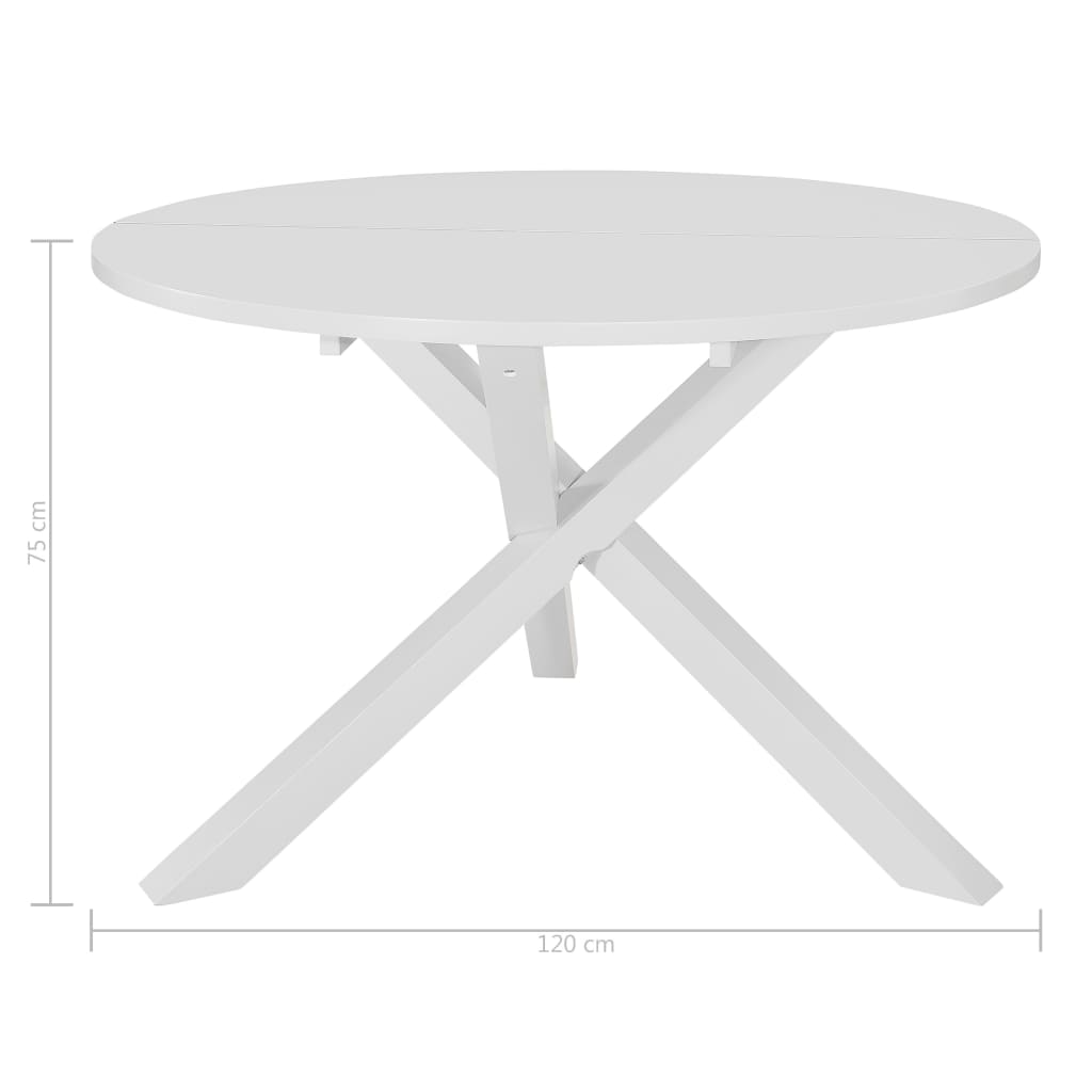 Set mobilier de bucătărie, 5 piese, alb, MDF