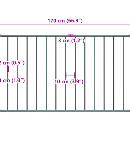 Загрузите изображение в средство просмотра галереи, Panou de gard cu stâlpi, antracit, 1,7 x 1,25 m, oțel
