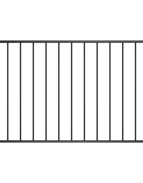 Загрузите изображение в средство просмотра галереи, Panou de gard, negru, 1,7 x 0,75 m, oțel vopsit electrostatic
