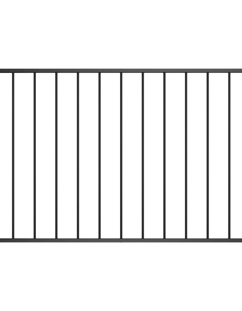 Загрузите изображение в средство просмотра галереи, Panou de gard, negru, 1,7 x 1,25 m, oțel vopsit electrostatic
