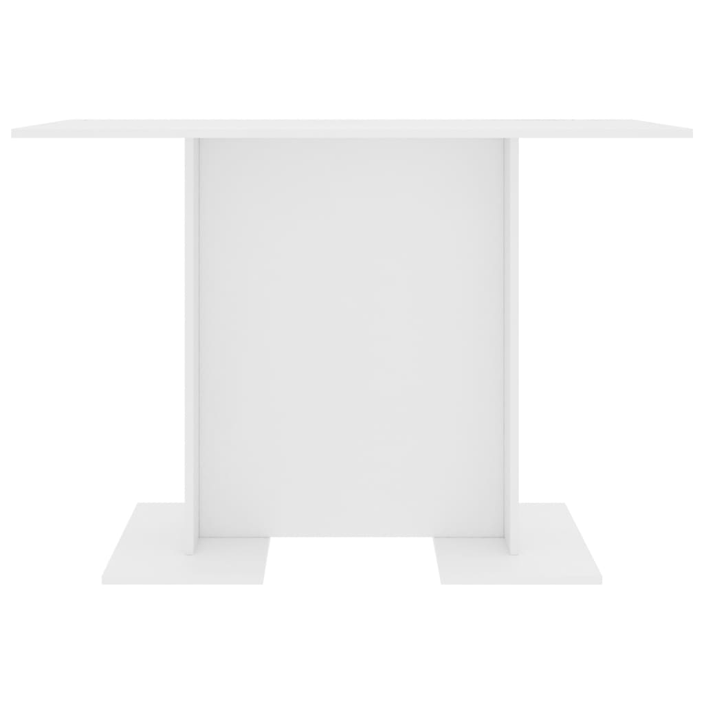 Masă de bucătărie, alb, 110x60x75 cm, PAL