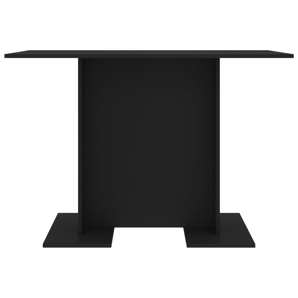 Masă de bucătărie, negru, 110x60x75 cm, PAL