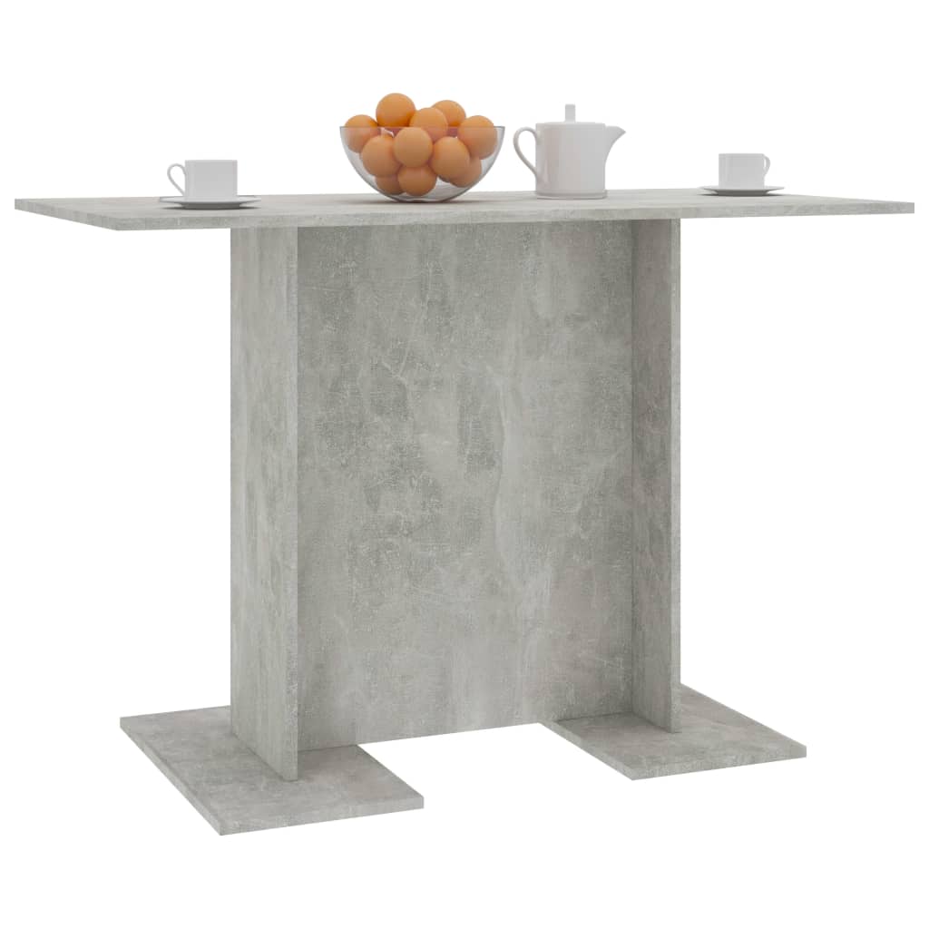 Masă de bucătărie, gri beton, 110x60x75 cm, PAL
