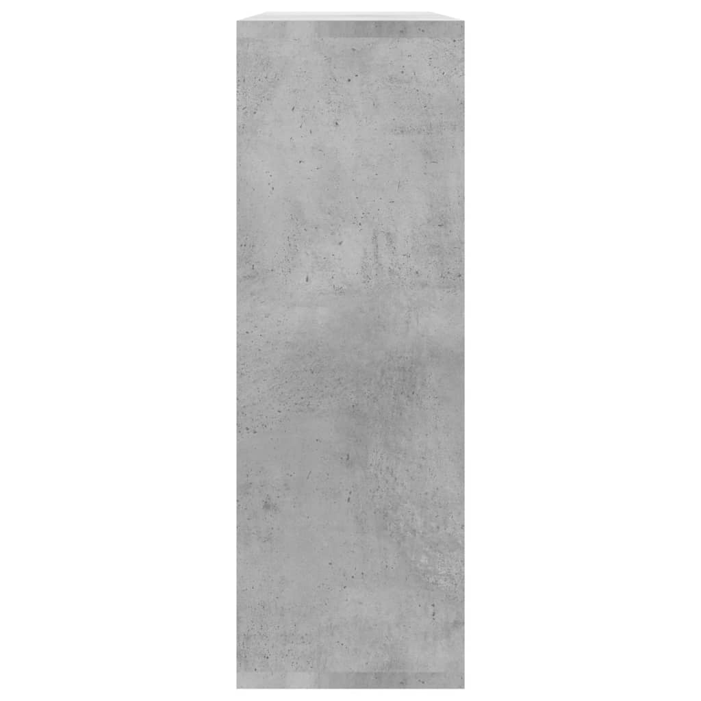 Rafturi de perete, gri beton, 104x20x58,5 cm, lemn prelucrat