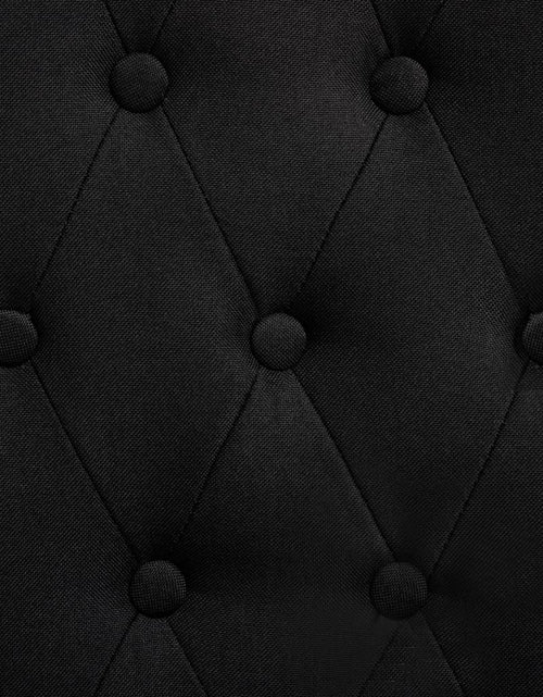 Încărcați imaginea în vizualizatorul Galerie, Scaune de sufragerie, 6 buc. negru, material textil
