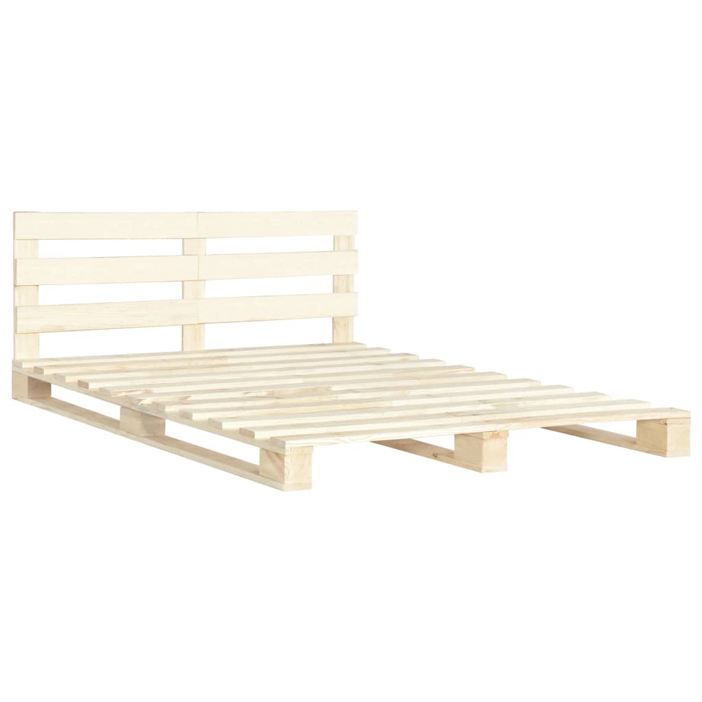 Cadru de pat din paleți, 160 x 200 cm, lemn masiv de pin