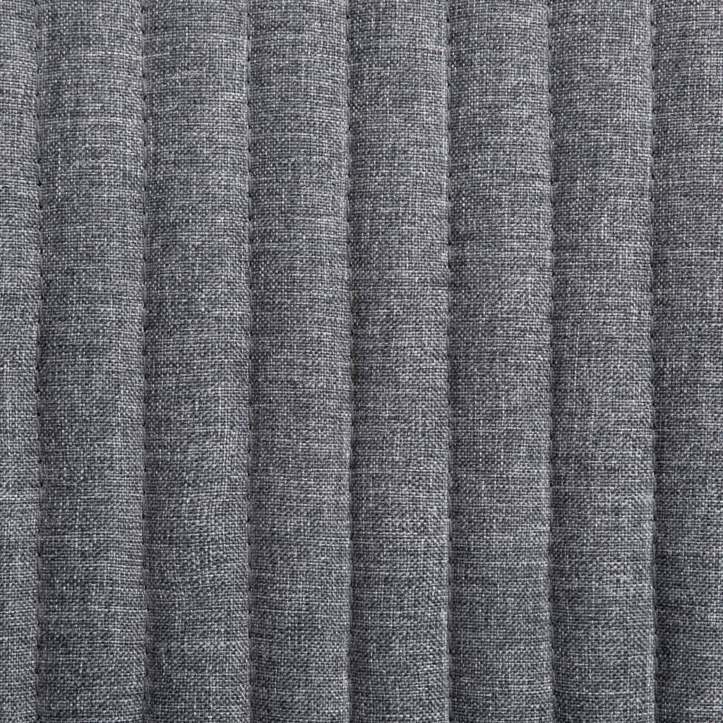 Scaune de bucătărie pivotante, 4 buc., gri închis, textil - Lando