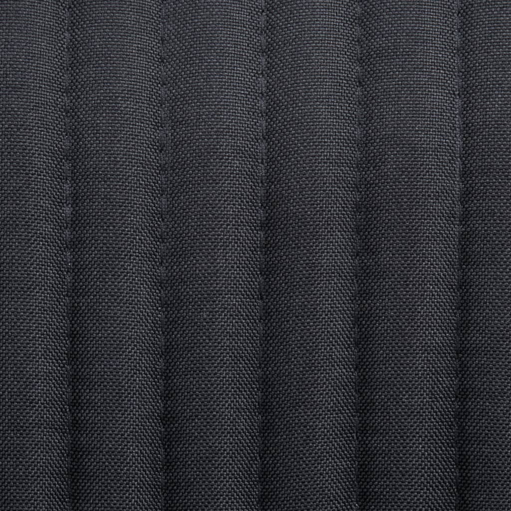 Scaune de bucătărie, 4 buc., negru, material textil