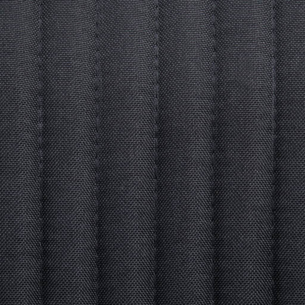 Scaune de sufragerie, 6 buc. negru, material textil