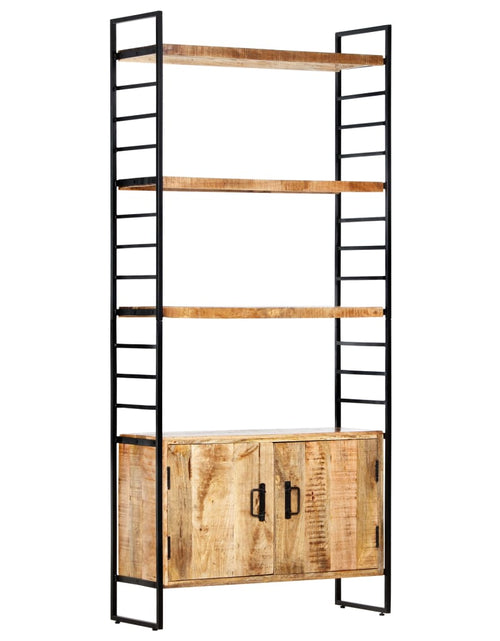 Încărcați imaginea în vizualizatorul Galerie, Bibliotecă cu 4 rafturi 80x30x180 cm lemn masiv mango nefinisat - Lando
