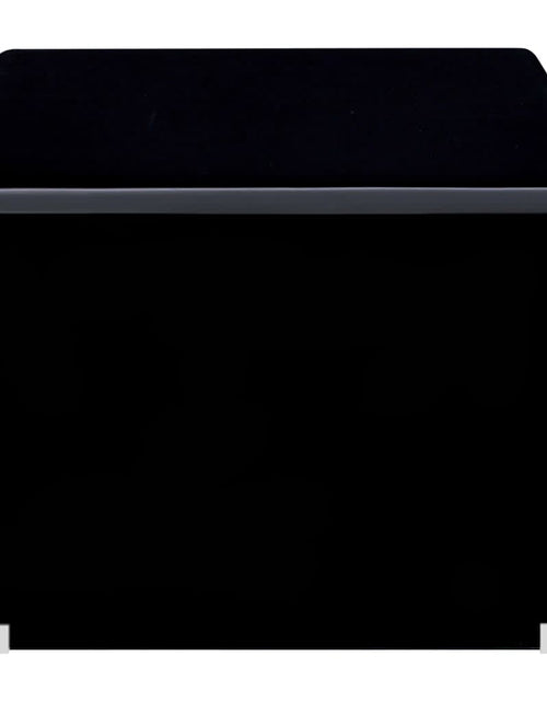 Încărcați imaginea în vizualizatorul Galerie, Măsuță de cafea, negru, 98x45x31 cm, sticlă securizată
