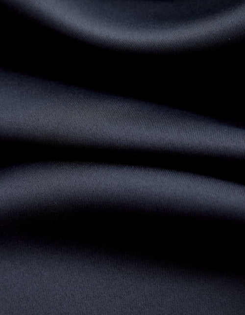 Încărcați imaginea în vizualizatorul Galerie, Draperie opacă cu inele metalice, negru, 290 x 245 cm
