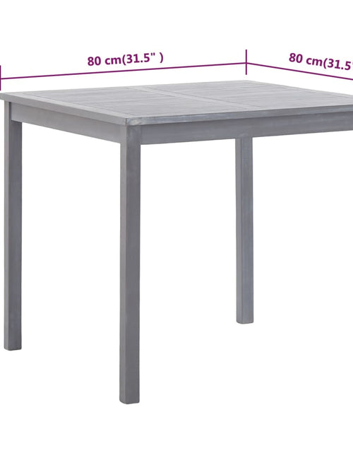 Încărcați imaginea în vizualizatorul Galerie, Masă de grădină, 80 x 80 x 74 cm, lemn masiv de acacia

