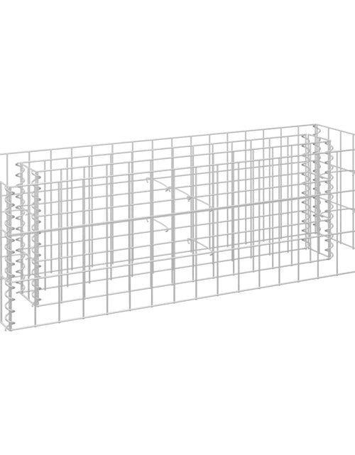 Încărcați imaginea în vizualizatorul Galerie, Strat înălțat gabion, 90 x 30 x 30 cm, oțel galvanizat
