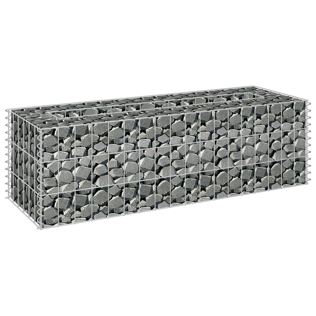 Strat înălțat gabion, 90 x 30 x 30 cm, oțel galvanizat