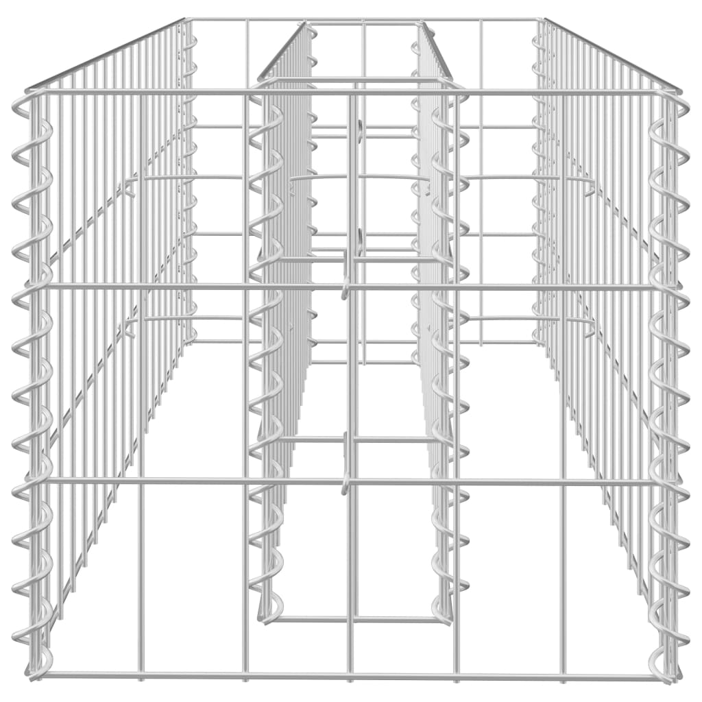 Strat înălțat gabion, 90 x 30 x 30 cm, oțel galvanizat