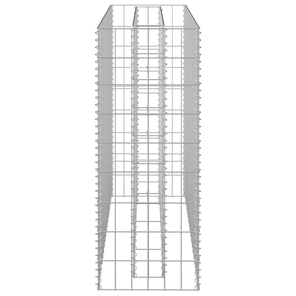 Strat înălțat gabion, 90 x 30 x 90 cm, oțel galvanizat