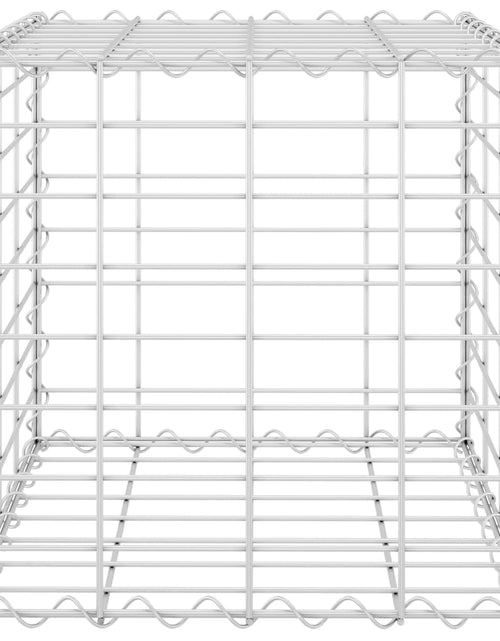 Загрузите изображение в средство просмотра галереи, Strat înălțat cub gabion, 40 x 40 x 40 cm, sârmă de oțel
