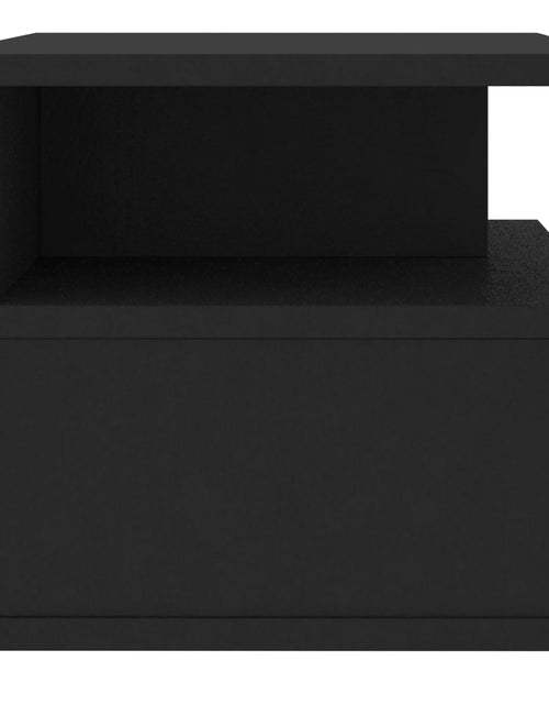 Încărcați imaginea în vizualizatorul Galerie, Noptiere suspendate, 2 buc., negru, 40x31x27 cm, lemn prelucrat
