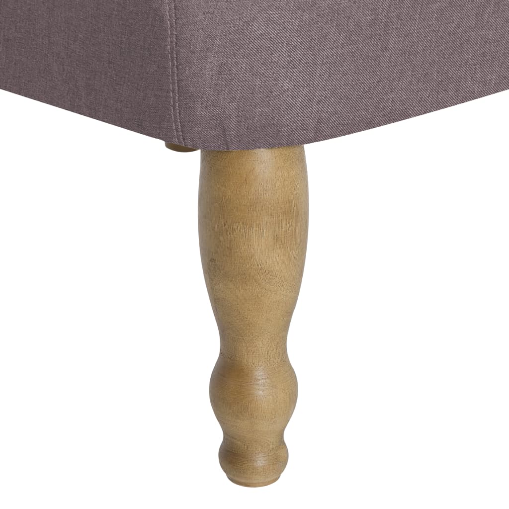 Scaun stil franțuzesc, gri taupe, material textil