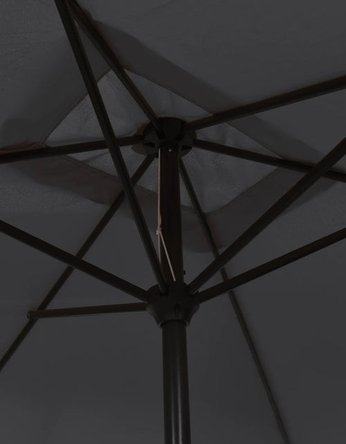 Загрузите изображение в средство просмотра галереи, Umbrelă de soare cu stâlp metalic, negru, 300 x 200 cm
