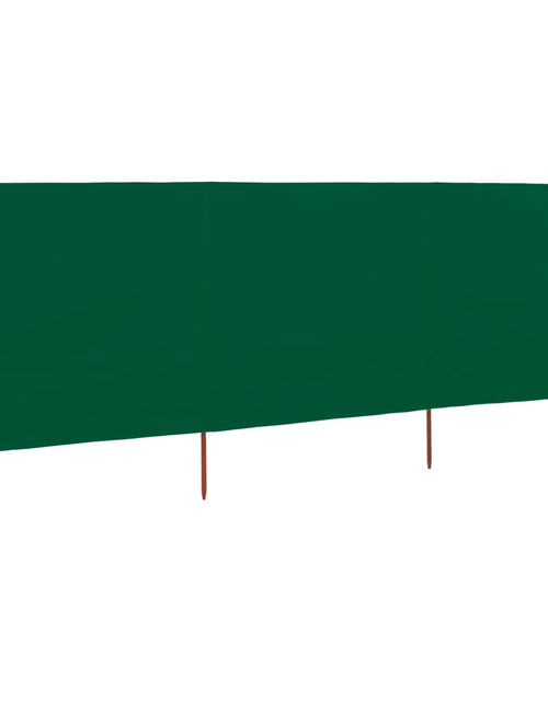 Încărcați imaginea în vizualizatorul Galerie, Paravan anti-vânt cu 3 panouri, verde, 400 x 80 cm, textil
