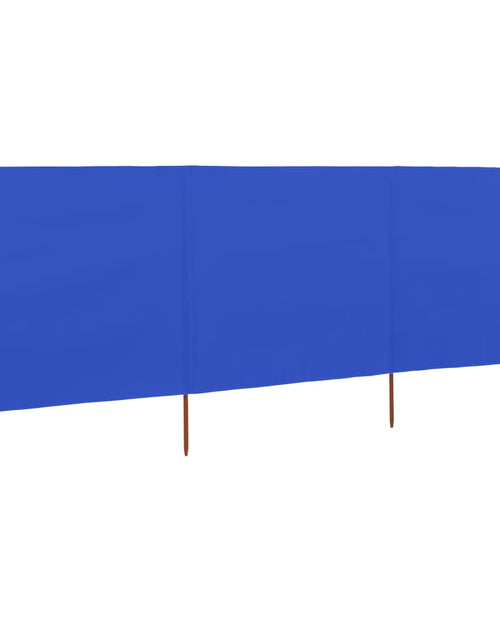 Încărcați imaginea în vizualizatorul Galerie, Paravan anti-vânt cu 3 panouri, azur, 400 x 120 cm, textil
