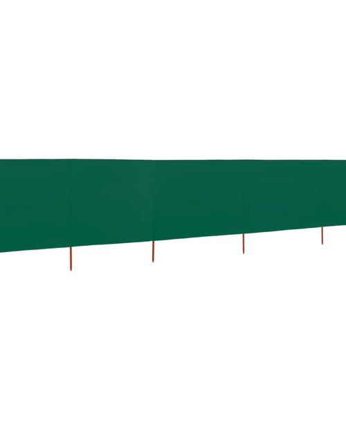 Încărcați imaginea în vizualizatorul Galerie, Paravan anti-vânt cu 5 panouri, verde, 600 x 160 cm, textil
