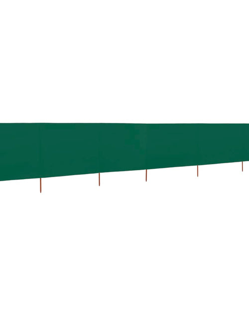 Загрузите изображение в средство просмотра галереи, Paravan anti-vânt cu 6 panouri, verde, 800 x 160 cm, textil

