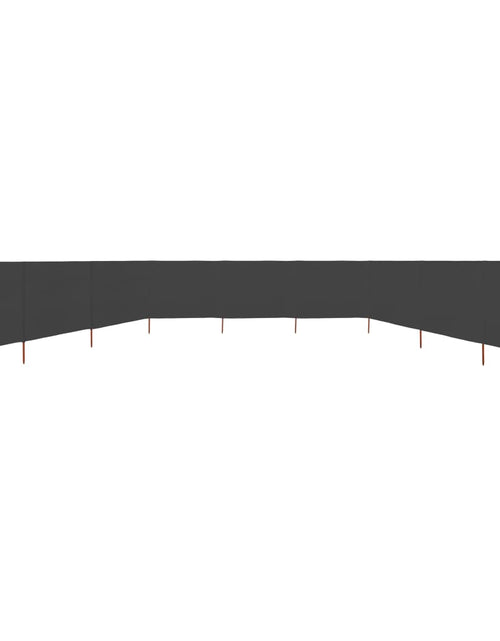 Загрузите изображение в средство просмотра галереи, Paravan anti-vânt cu 9 panouri, antracit 1200x120 cm, textil
