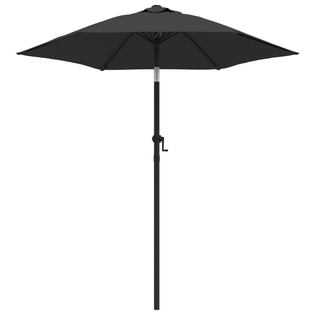 Umbrelă de soare, antracit, 200 x 224 cm, aluminiu