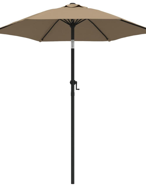 Загрузите изображение в средство просмотра галереи, Umbrelă de soare, gri taupe, 200 x 224 cm, aluminiu
