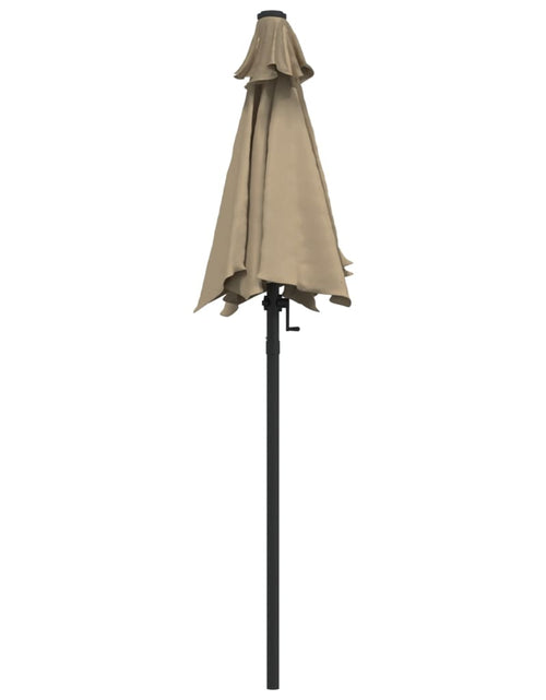 Загрузите изображение в средство просмотра галереи, Umbrelă de soare, gri taupe, 200 x 224 cm, aluminiu
