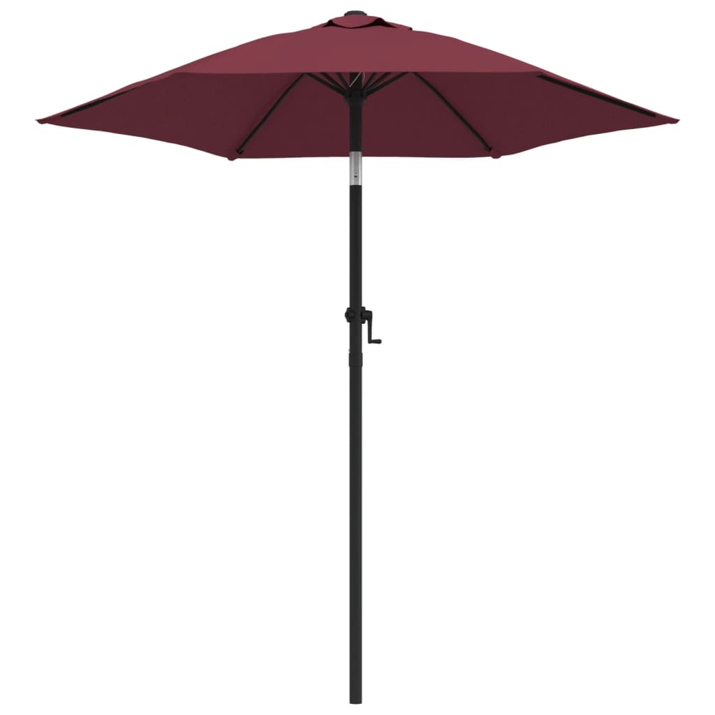 Umbrelă de soare, roșu burgund, 200 x 224 cm, aluminiu