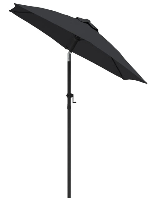 Загрузите изображение в средство просмотра галереи, Umbrelă de soare, negru, 200 x 224 cm, aluminiu
