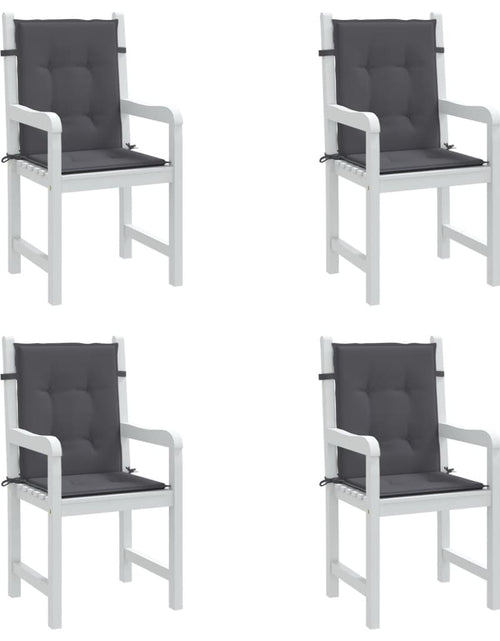 Încărcați imaginea în vizualizatorul Galerie, Perne scaun cu spătar mic, 4 buc., antracit, textil oxford
