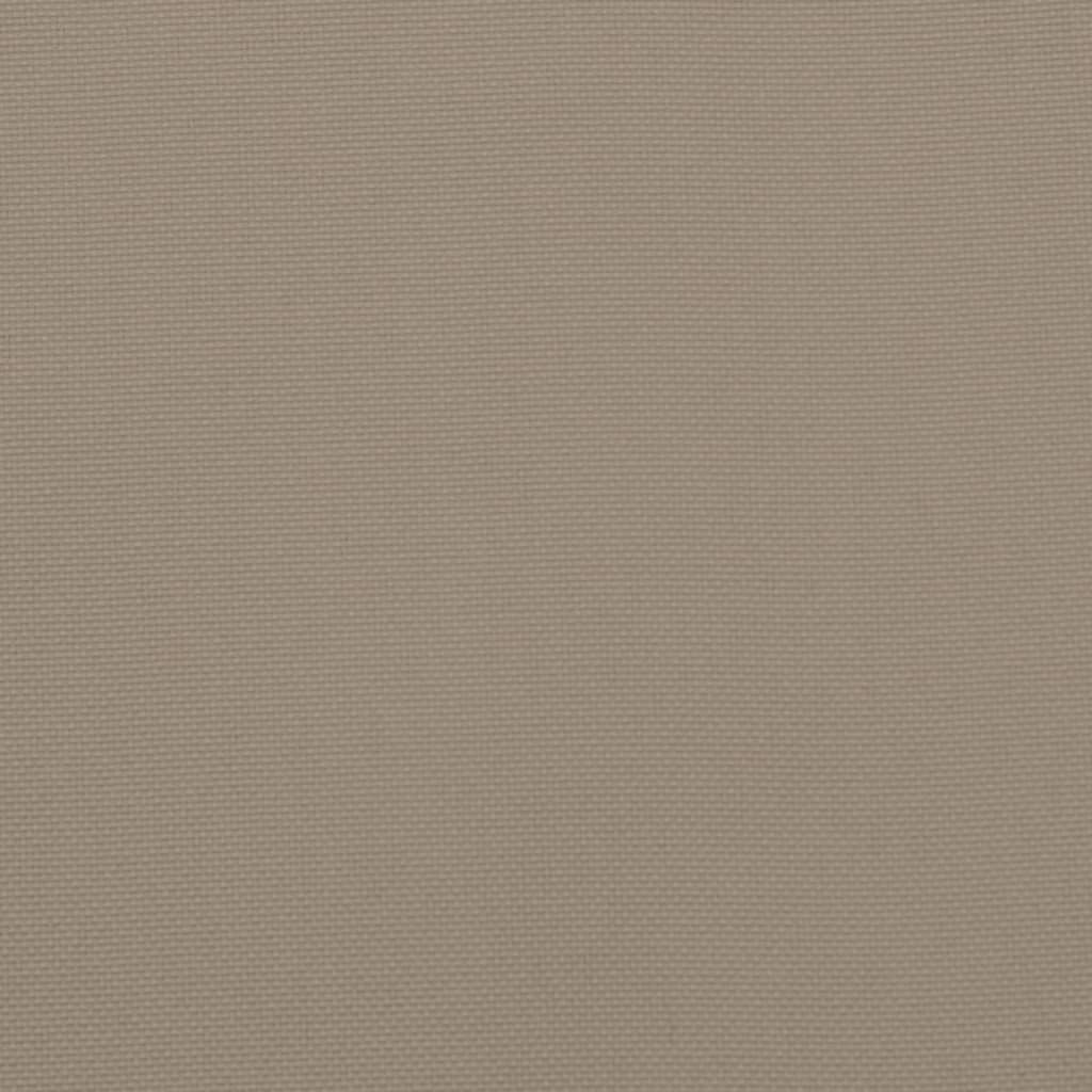 Perne cu spătar mic, 4 buc. gri taupe 100x50x3 cm textil oxford