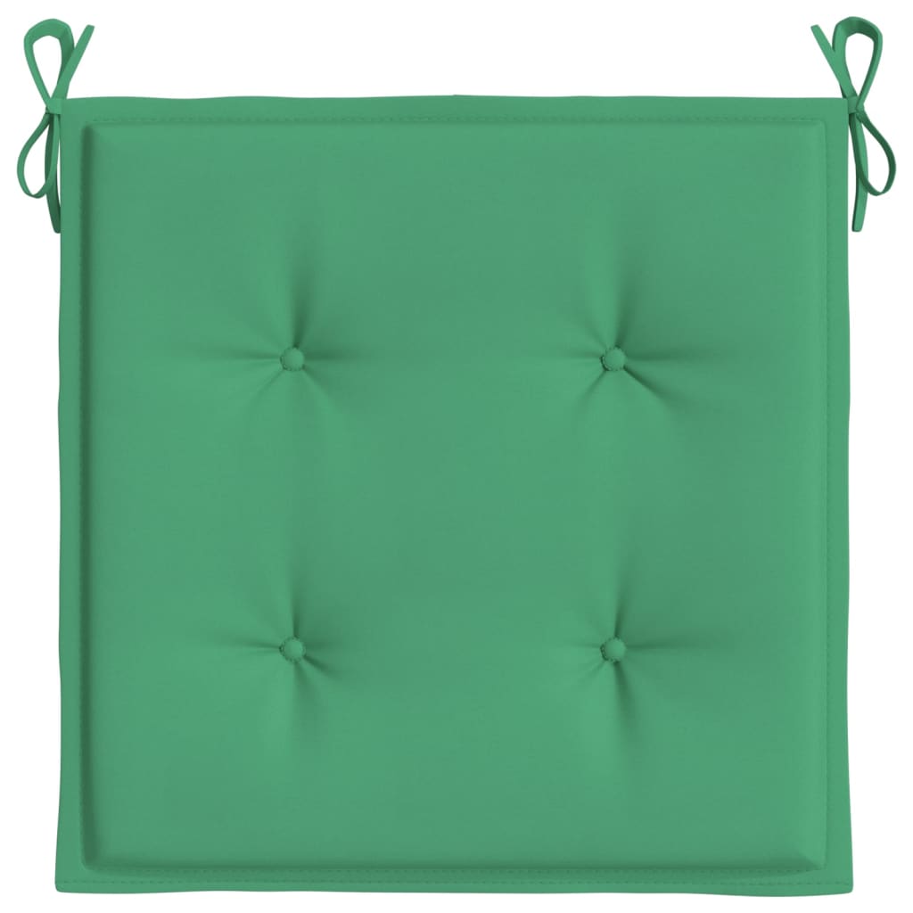 Perne scaune grădină 4 buc. verde 40x40x3 cm țesătură Oxford